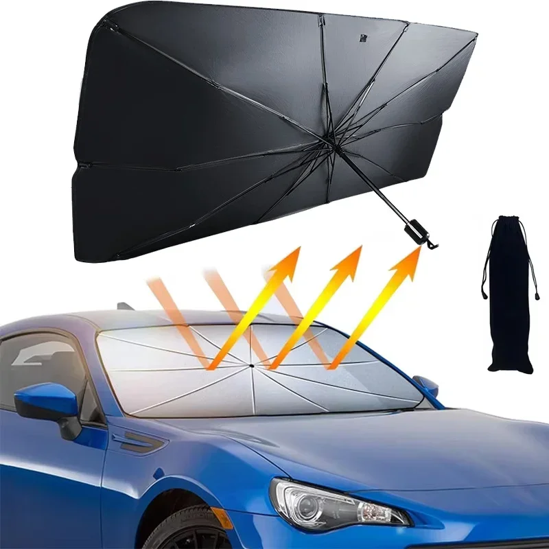 Windshield Sun Shade - Parasole Pieghevole per Parabrezza Auto, Protezione