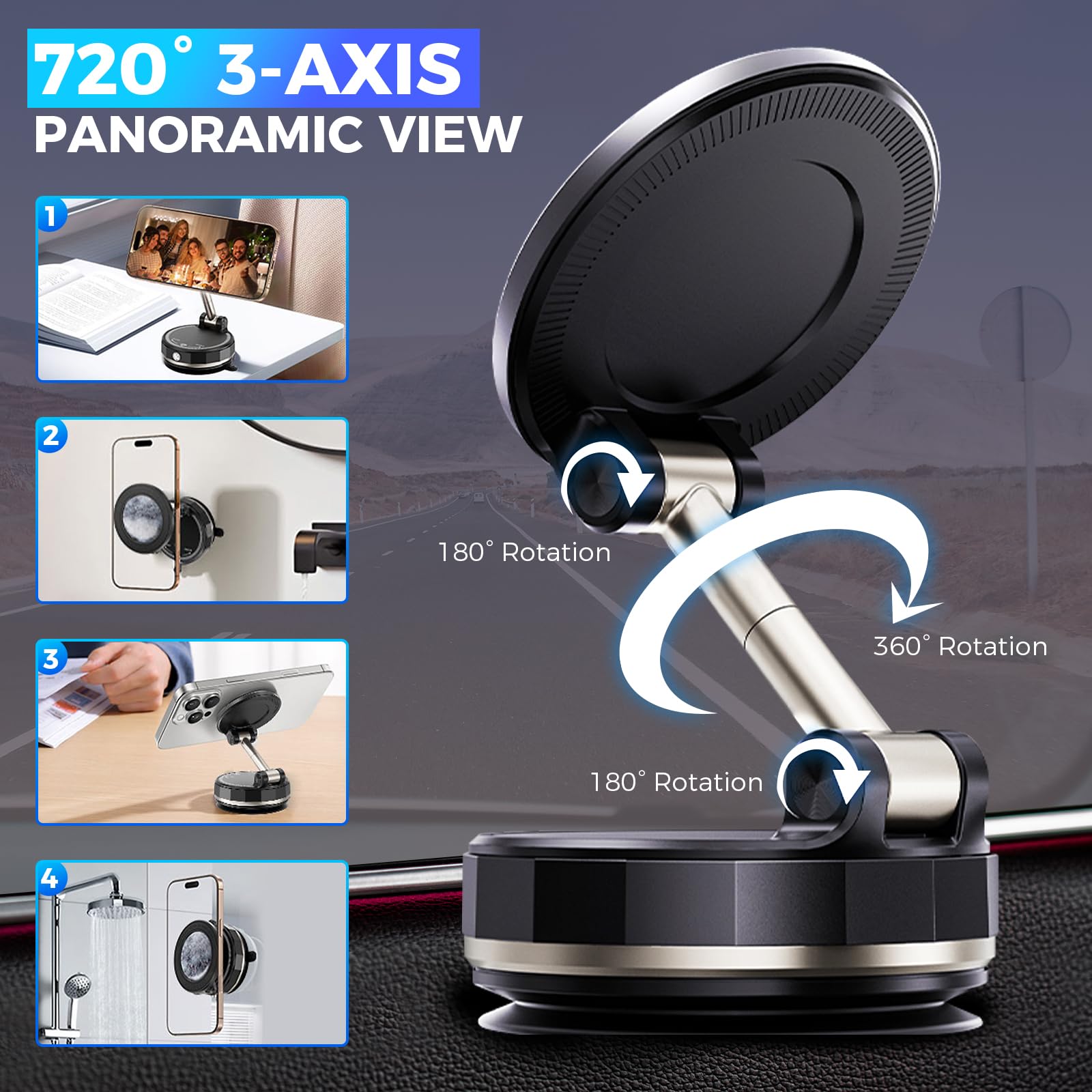 Supporto magnetico per telefon - Car Vacuum recensione e prezzo